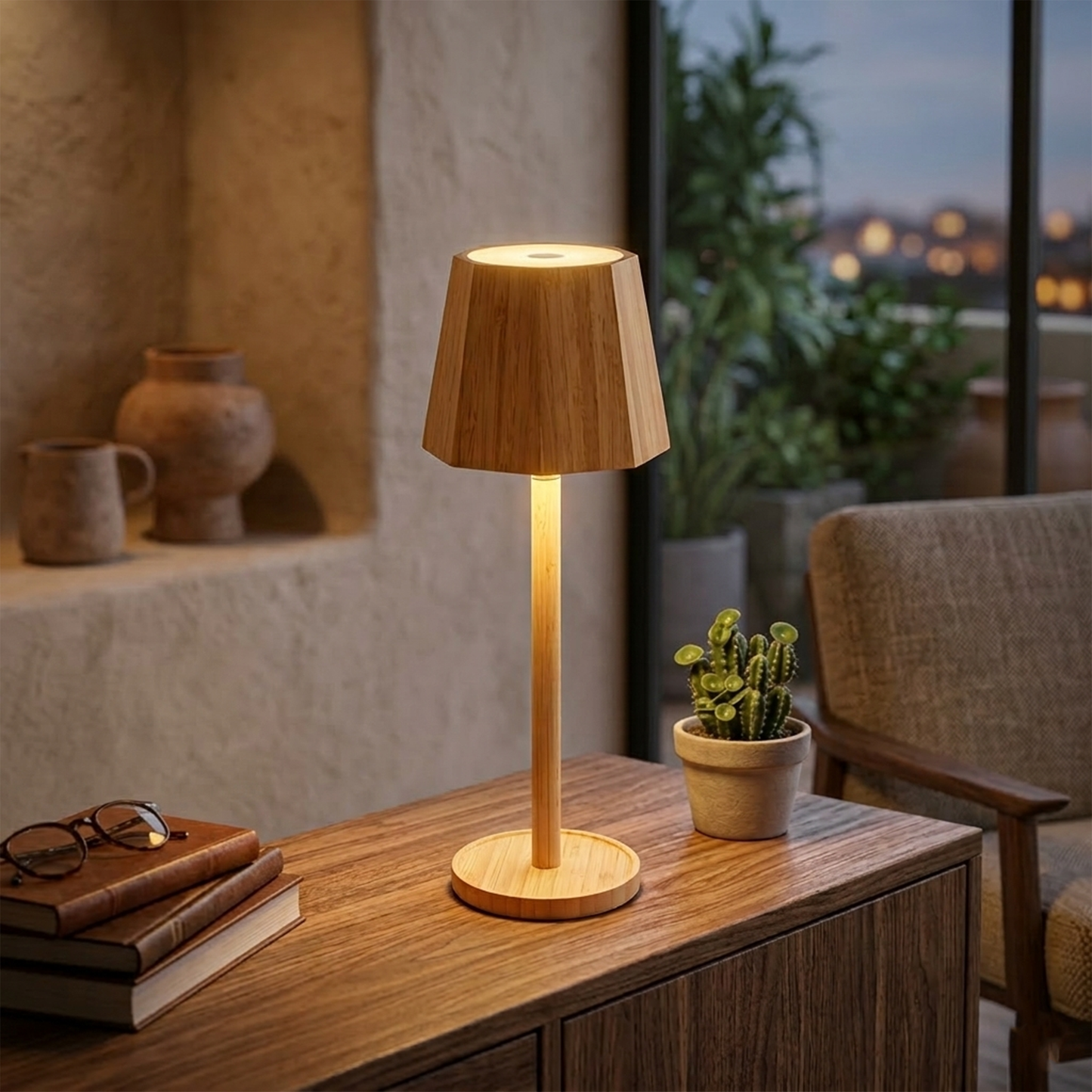 LED Bamboo Lamp