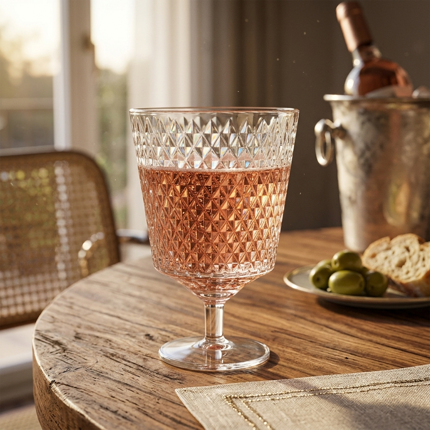 Roma Plastic Glasses – Set of 3 (220 ml)