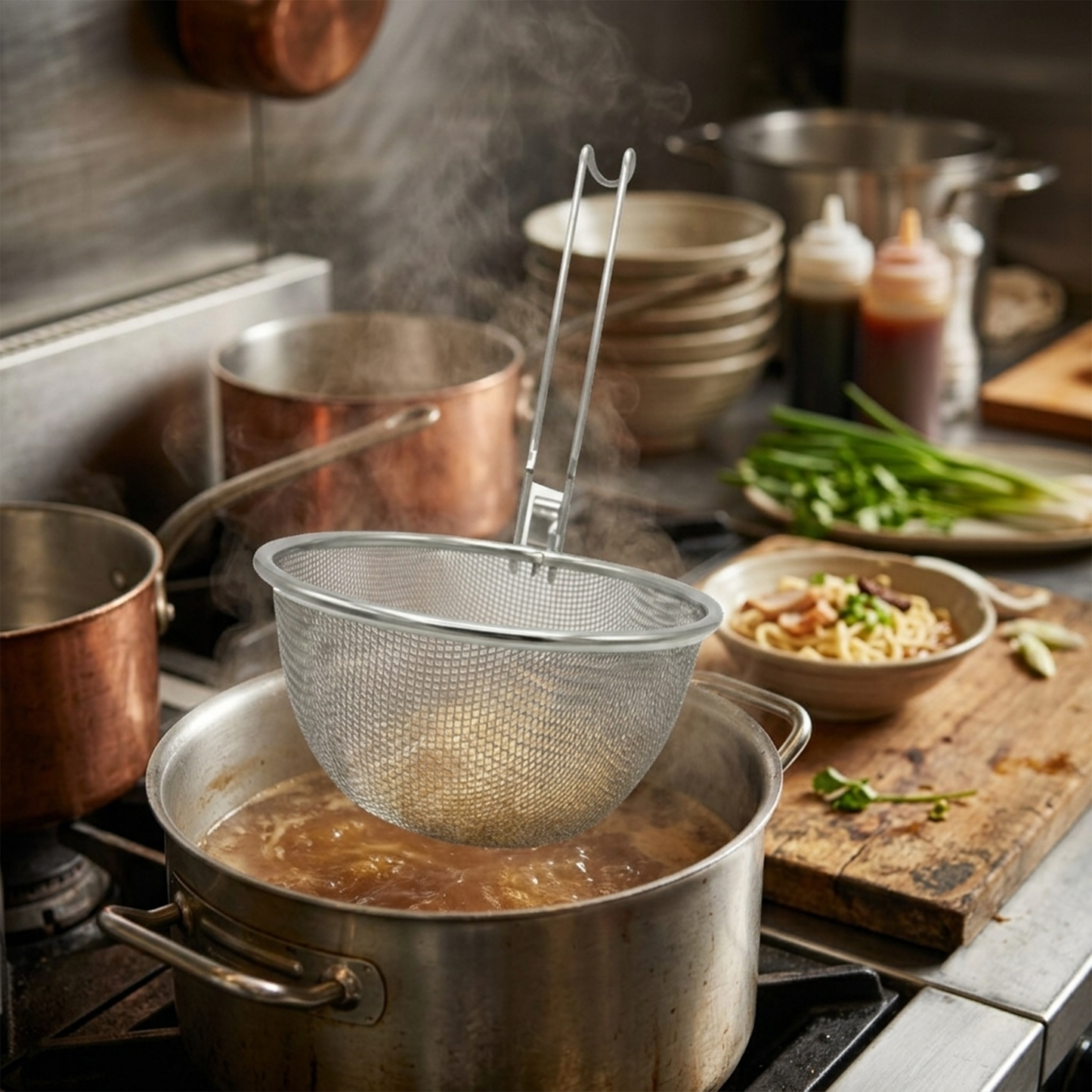 Stainless Steel Basket with Handle