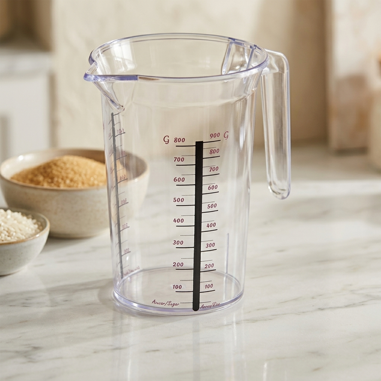 Transparent Plastic Measuring Jug – 800 ml