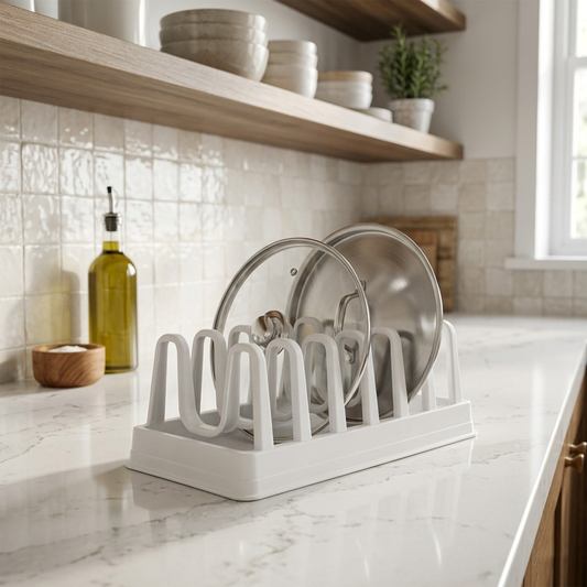 Plastic Kitchen Lid & Plate Holder – 35×15×12 cm