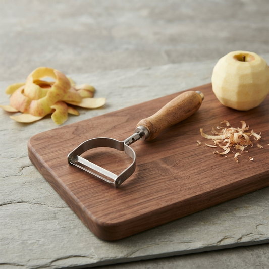 Peeler with Wooden Handle – 17.5 cm