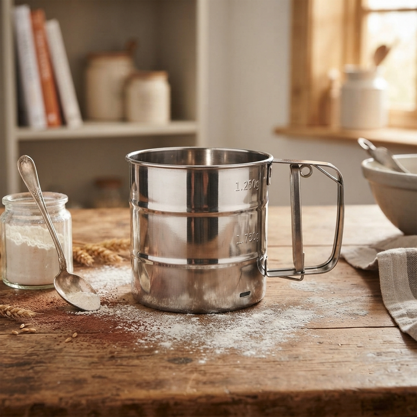 Stainless Steel Flour Spreader – 250 g
