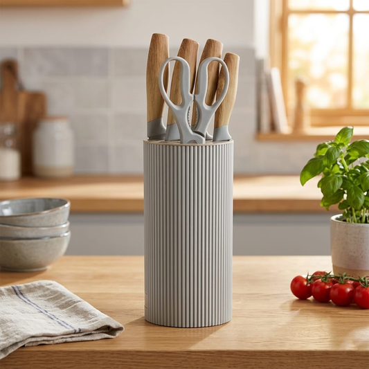 Knife Block Set – 5 Pieces with Stand