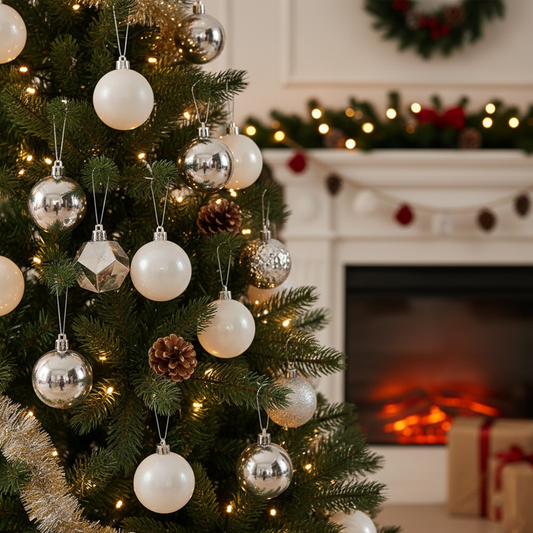 Silver Christmas Balls