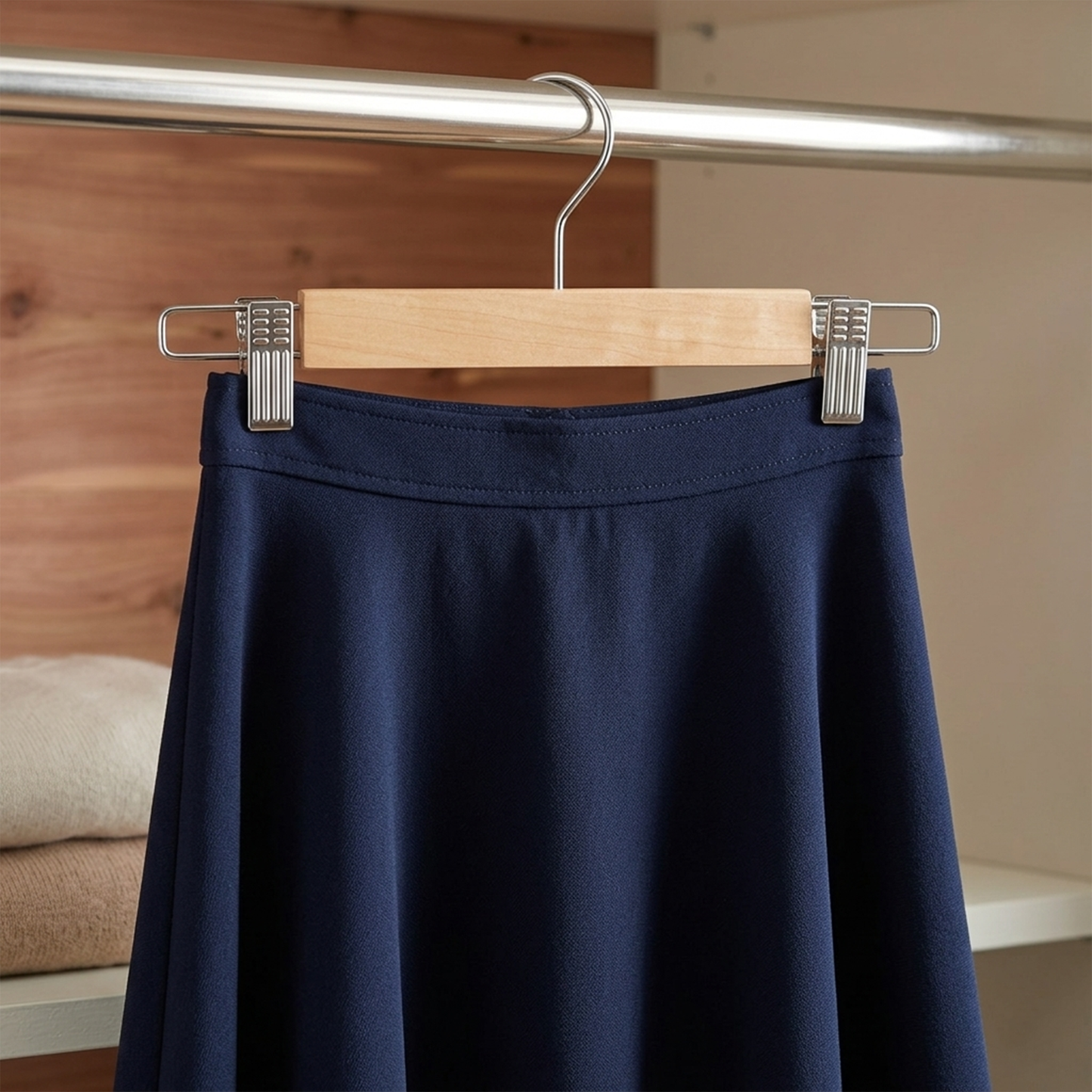 Wooden Hanger with Clips*3pcs