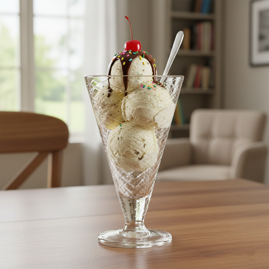 Tall Ice Cream Glass