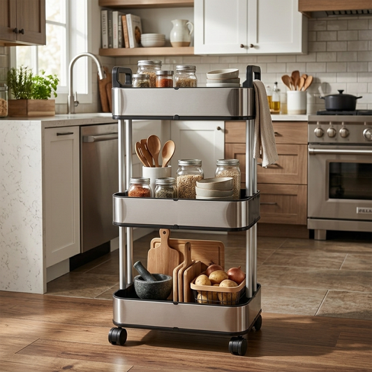Trudy 3 Shelves Trolley
