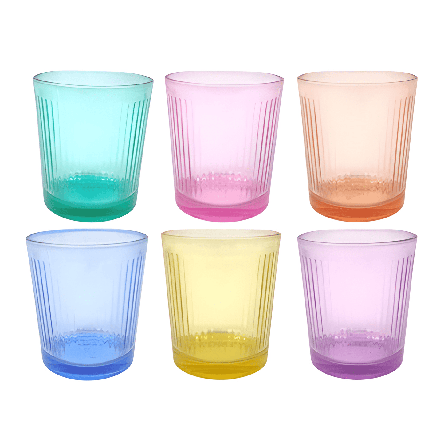 Colourful Drinking Glasses*6pcs