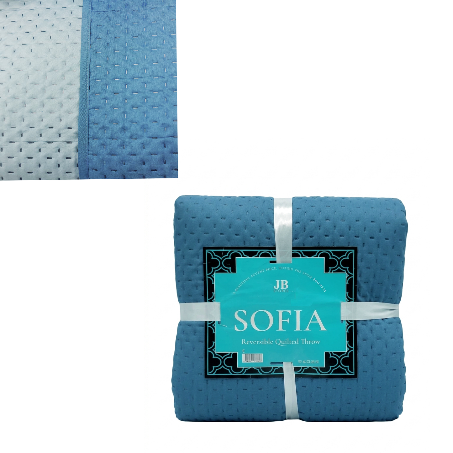 Reversible Quilted Throw Sofia