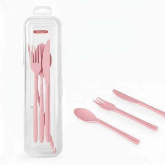 3 Piece Cutlery Set With Case