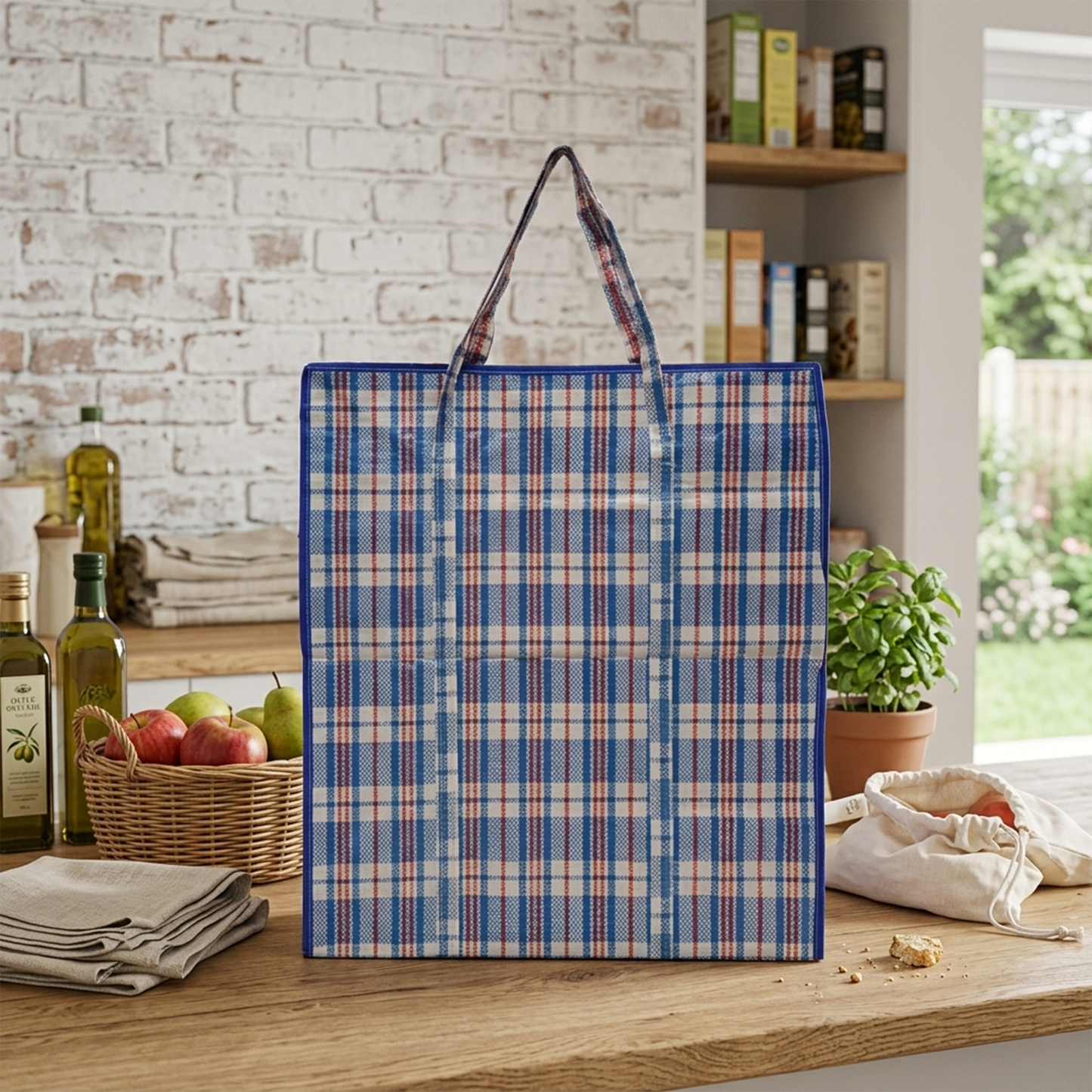 Plastic Shopping bag W/Zipper