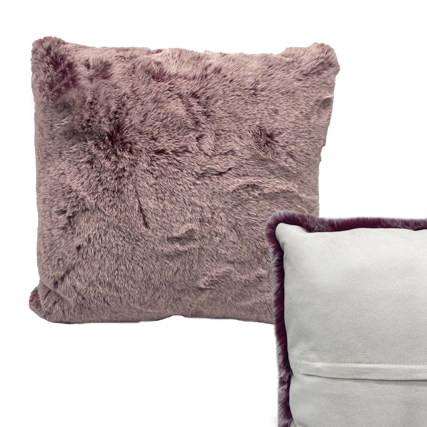 JB Home Matching Cushion & Rug Fur