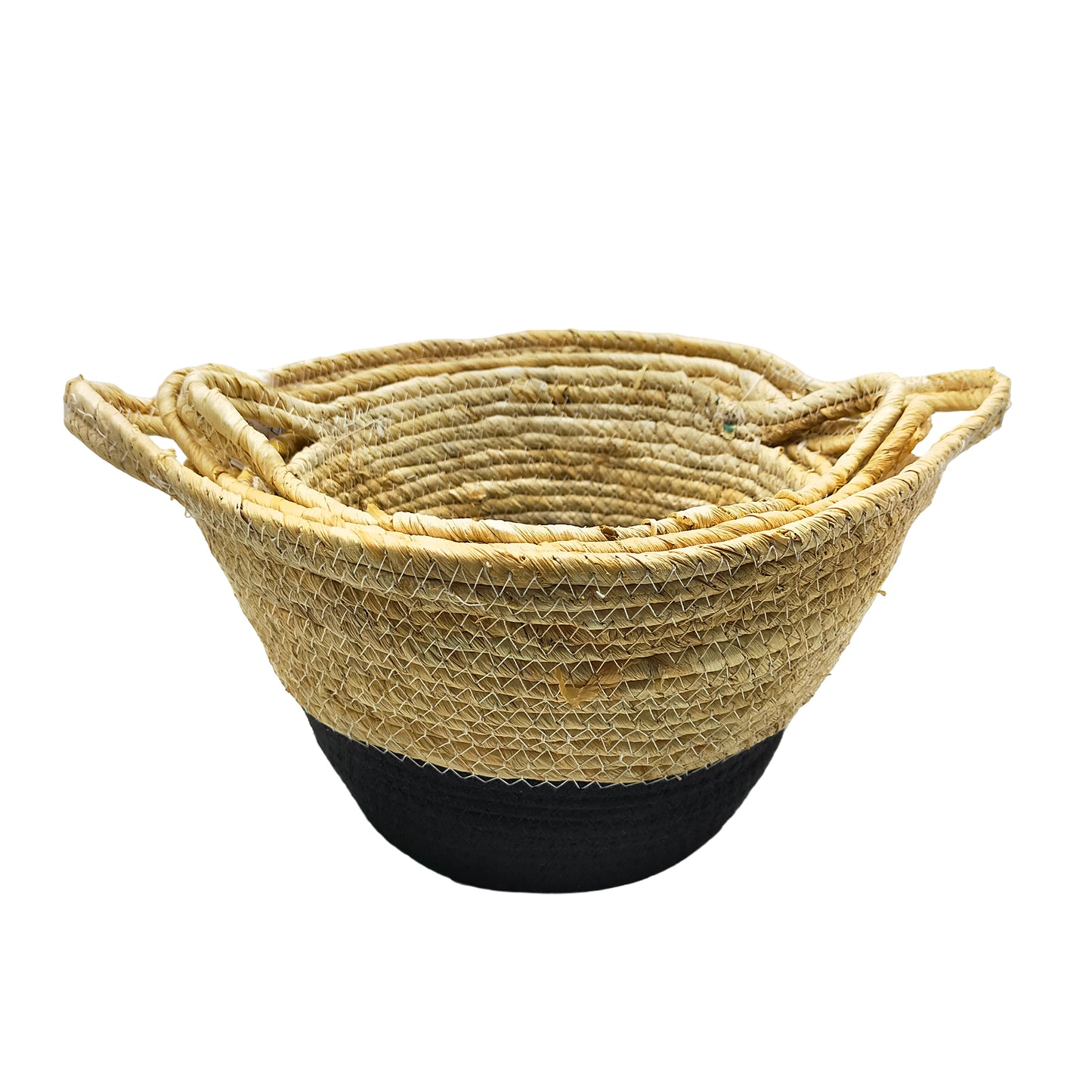 Round Basket Black Bottom
