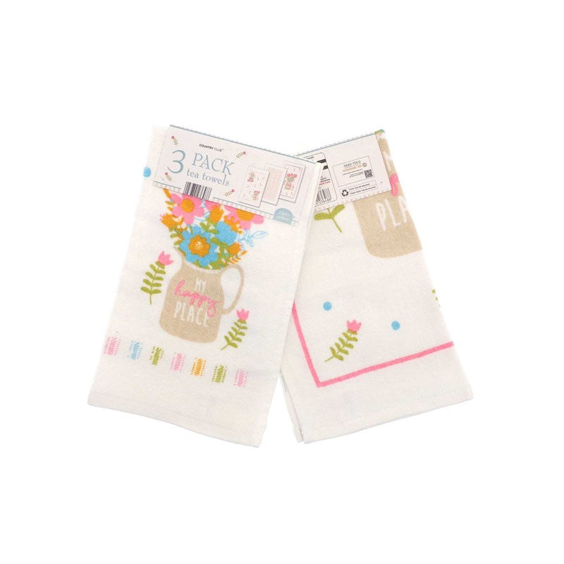 Tea Towels Spring Stripe – Pack of 3