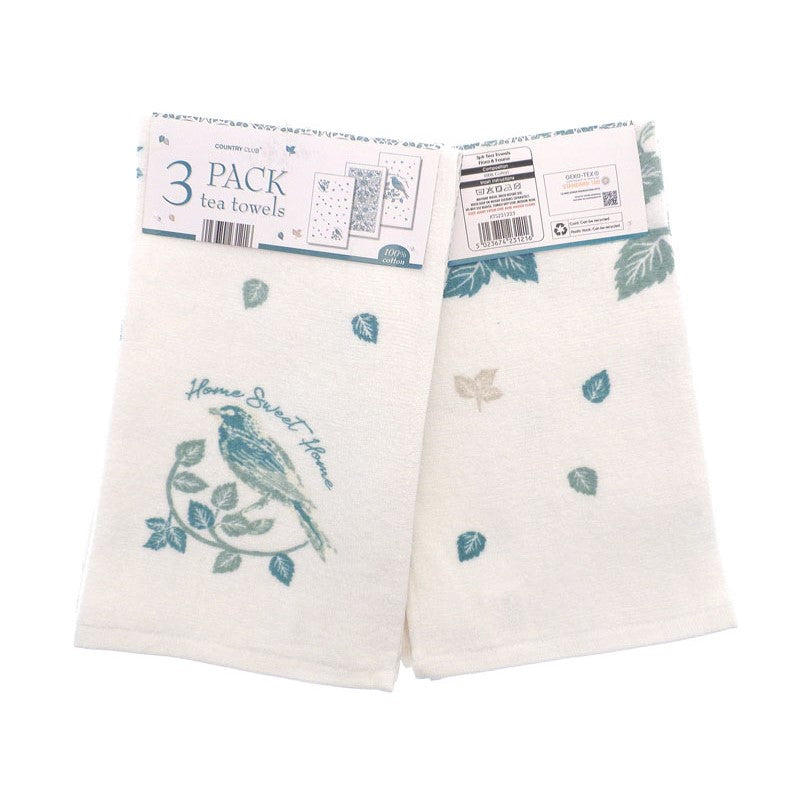Tea Towels Flora and Fauna – Pack of 3