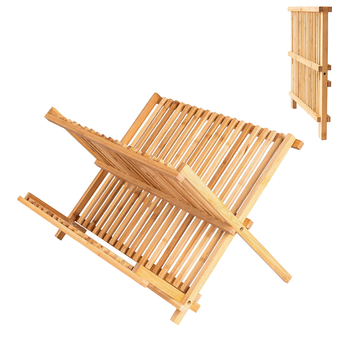 Dish Rack Bamboo foldable