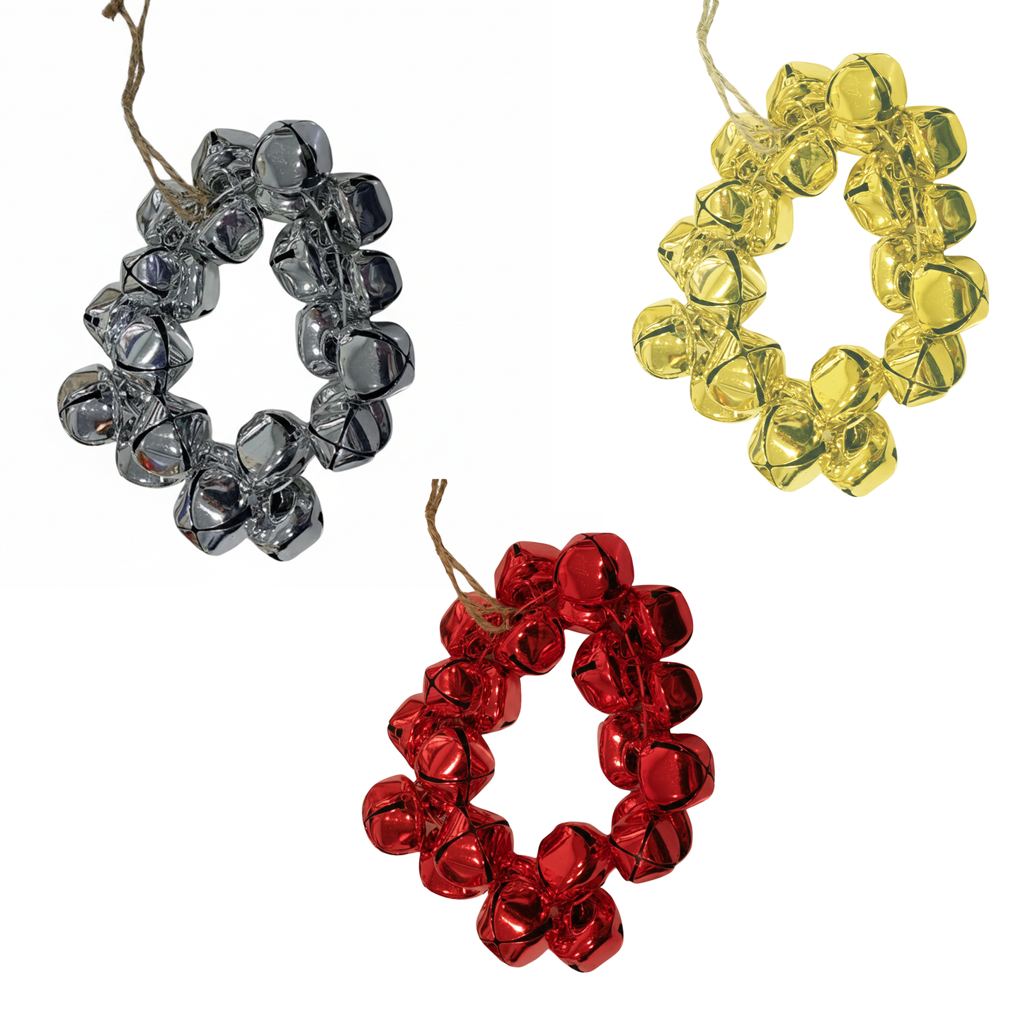 Assorted Christmas Wreath with Hanging bells