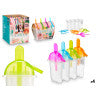 Plastic Ice Lolly Maker Set – 4 Pieces (Assorted Colors)