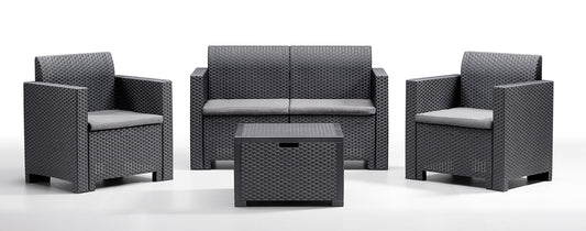 Rattan Set Table & Chairs