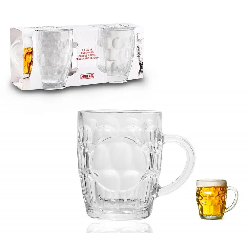 Beer Glasses 550 ml – 2 Pieces