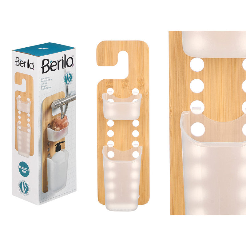 Small Double Bamboo Hanging Rack