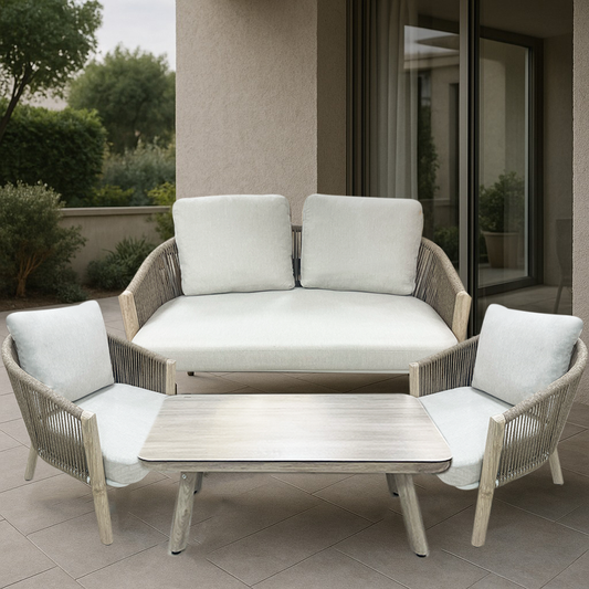 Sofa Set with 2 Armchairs
