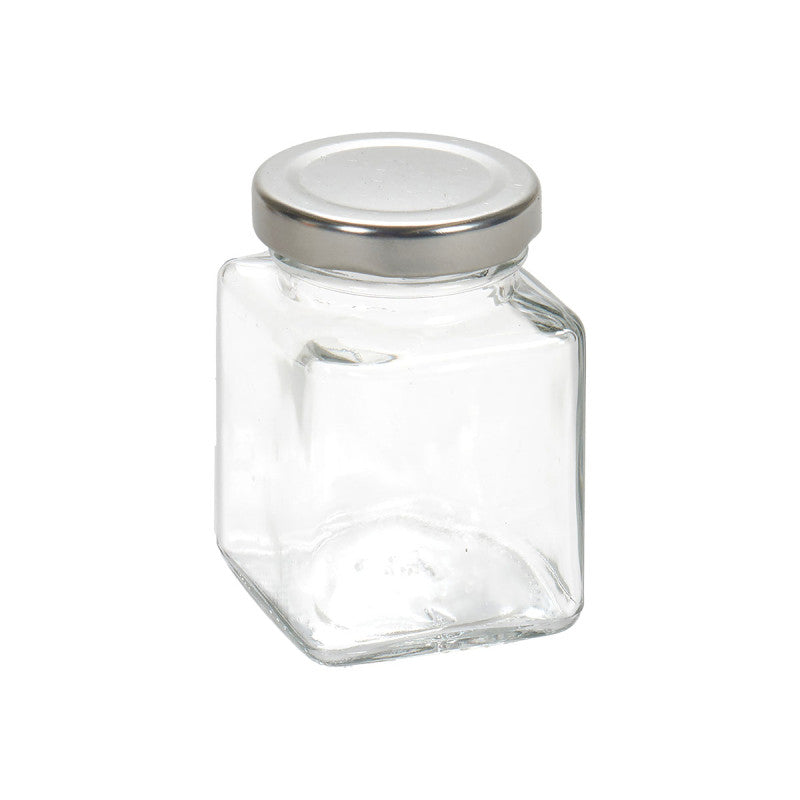 Square Crystal Jar with Cap 100 ml