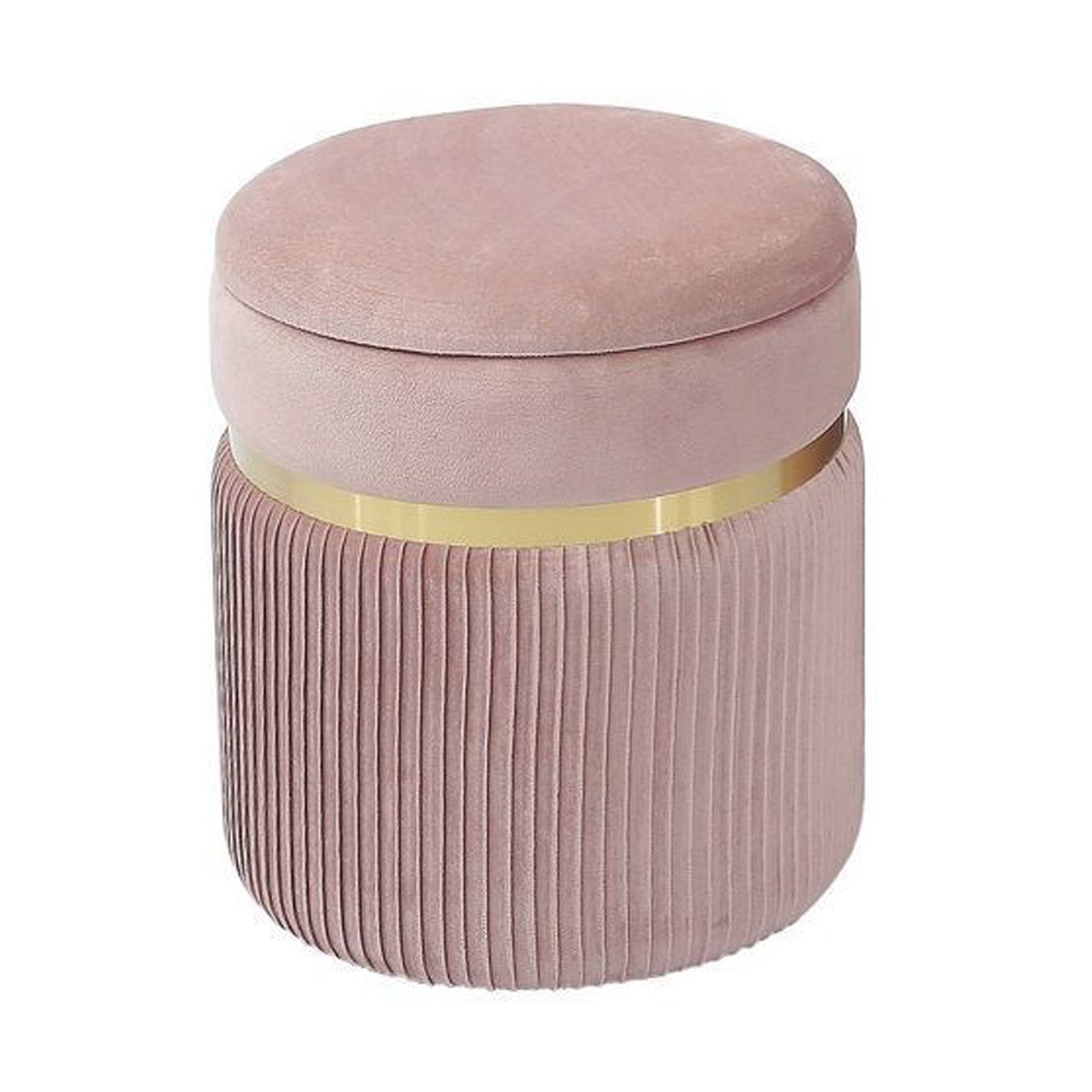 Sion Velvet Pouf with container
