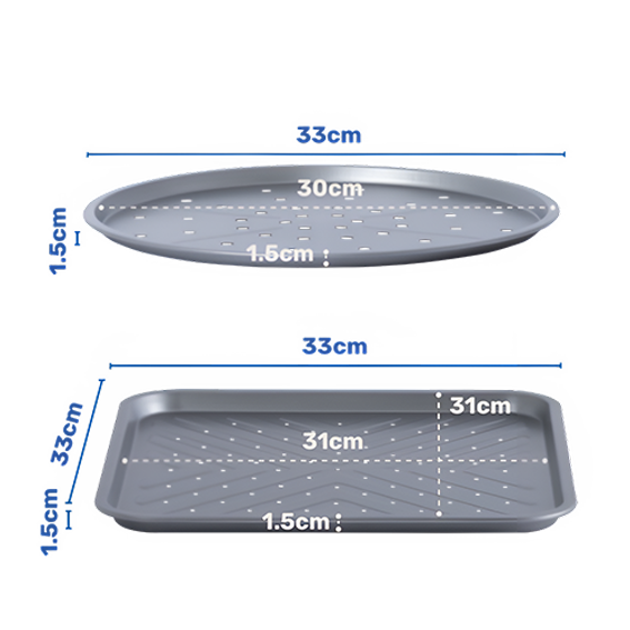 Pizza Tin & Crisper Tray Set