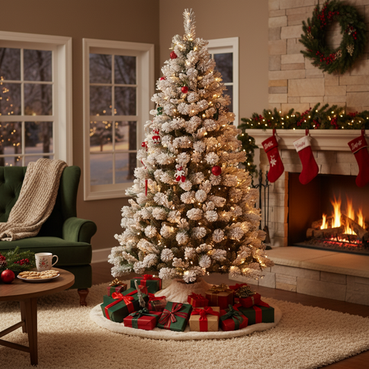 Snowy Christmas tree