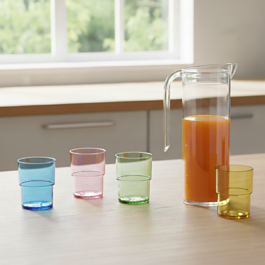 Set 1.6L pitcher W/4 glasses