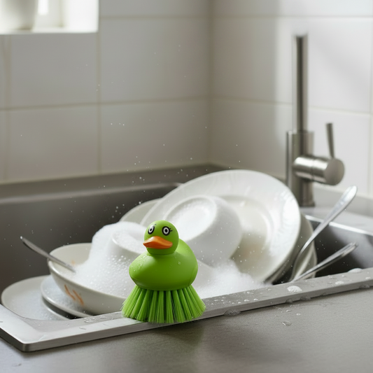 Duck Dishwasher Brush Assorted Colours