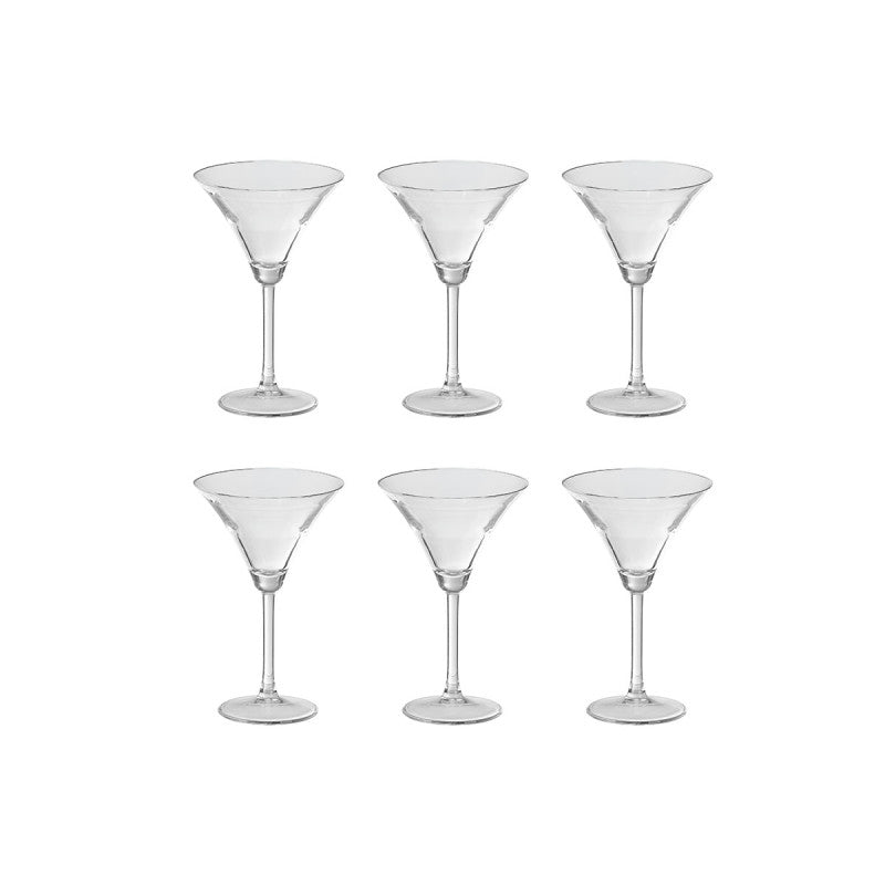 Vintage Martini Glass Set – 260 ml (Pack of 6)