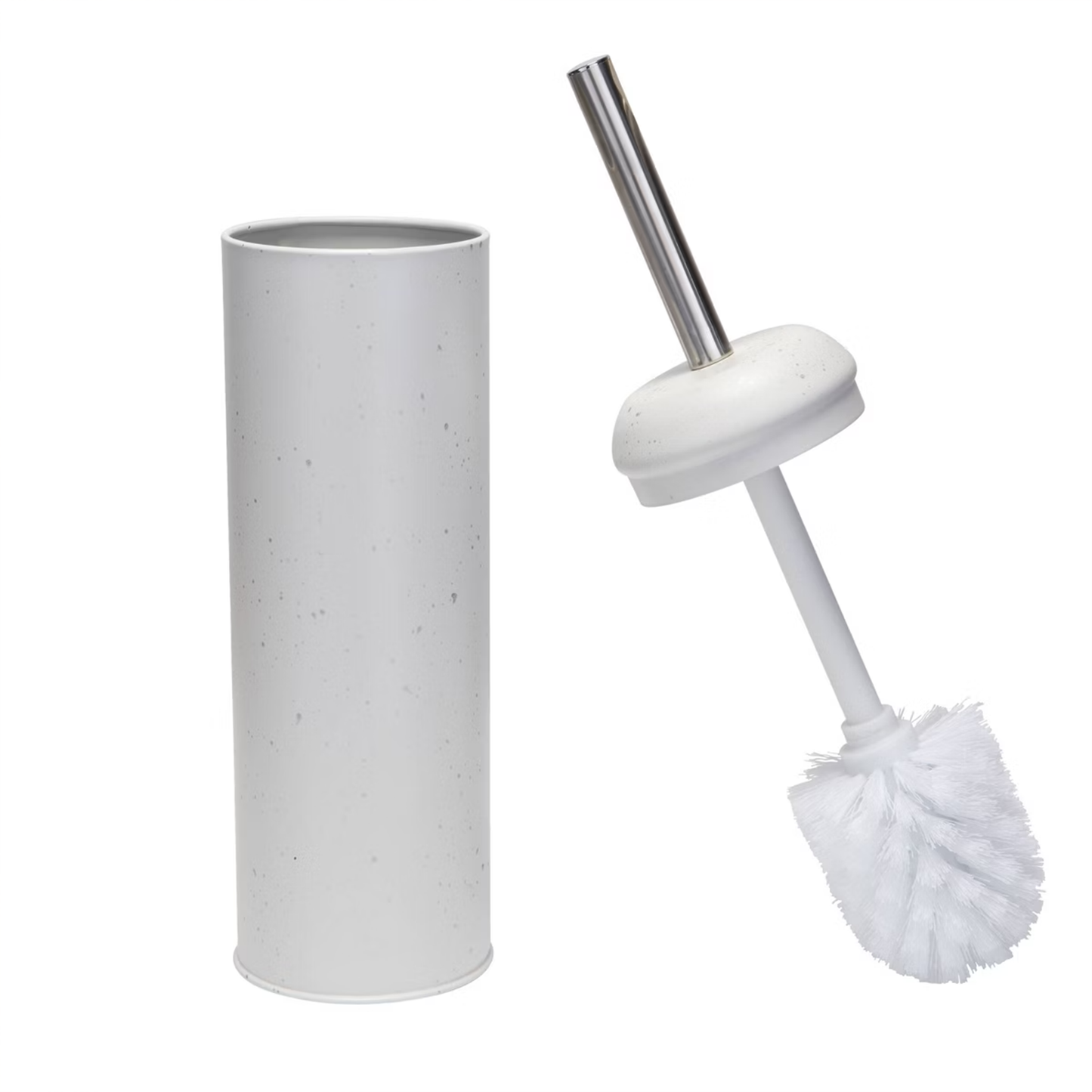 Modern Metal Toilet Bowl Brush with Speckles