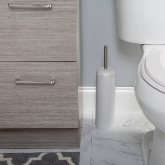 Modern Metal Toilet Bowl Brush with Speckles