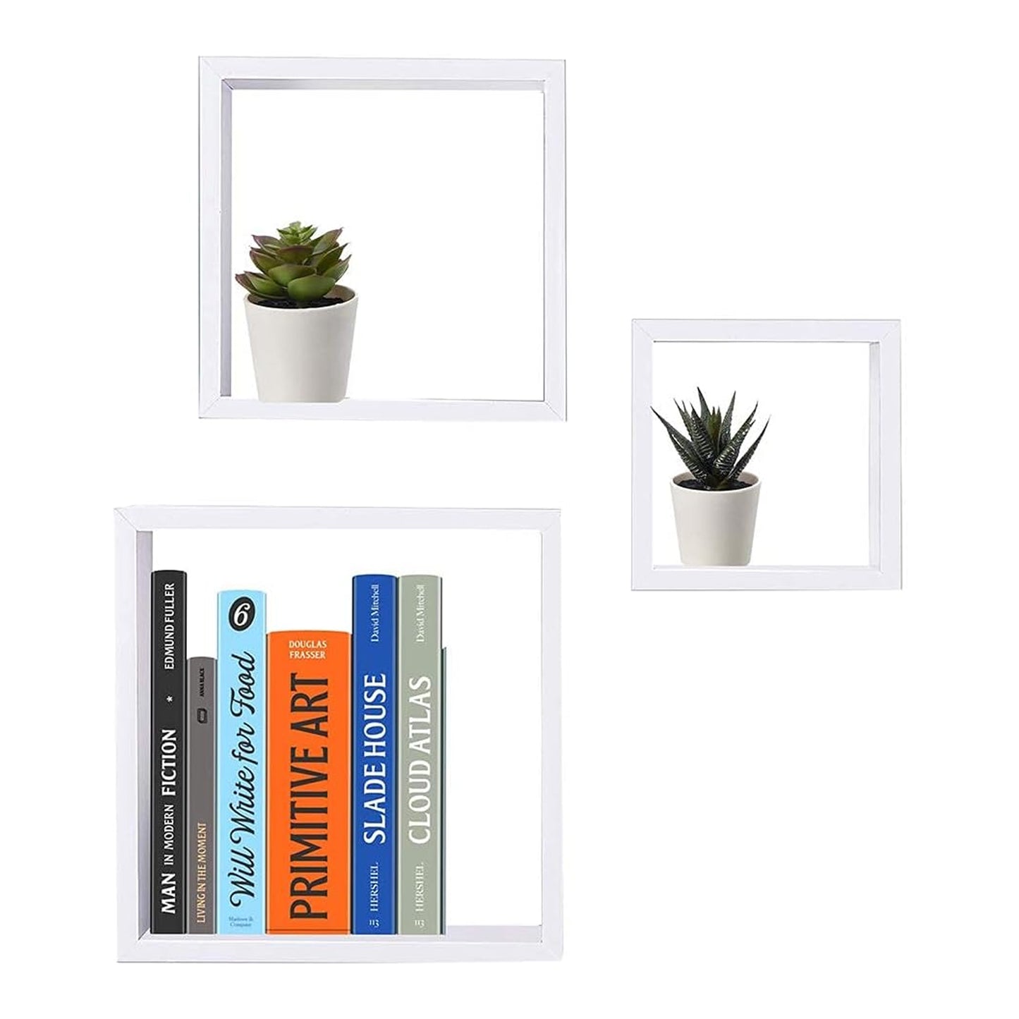 Home Basics Set of 3 Floating Wall Cubes