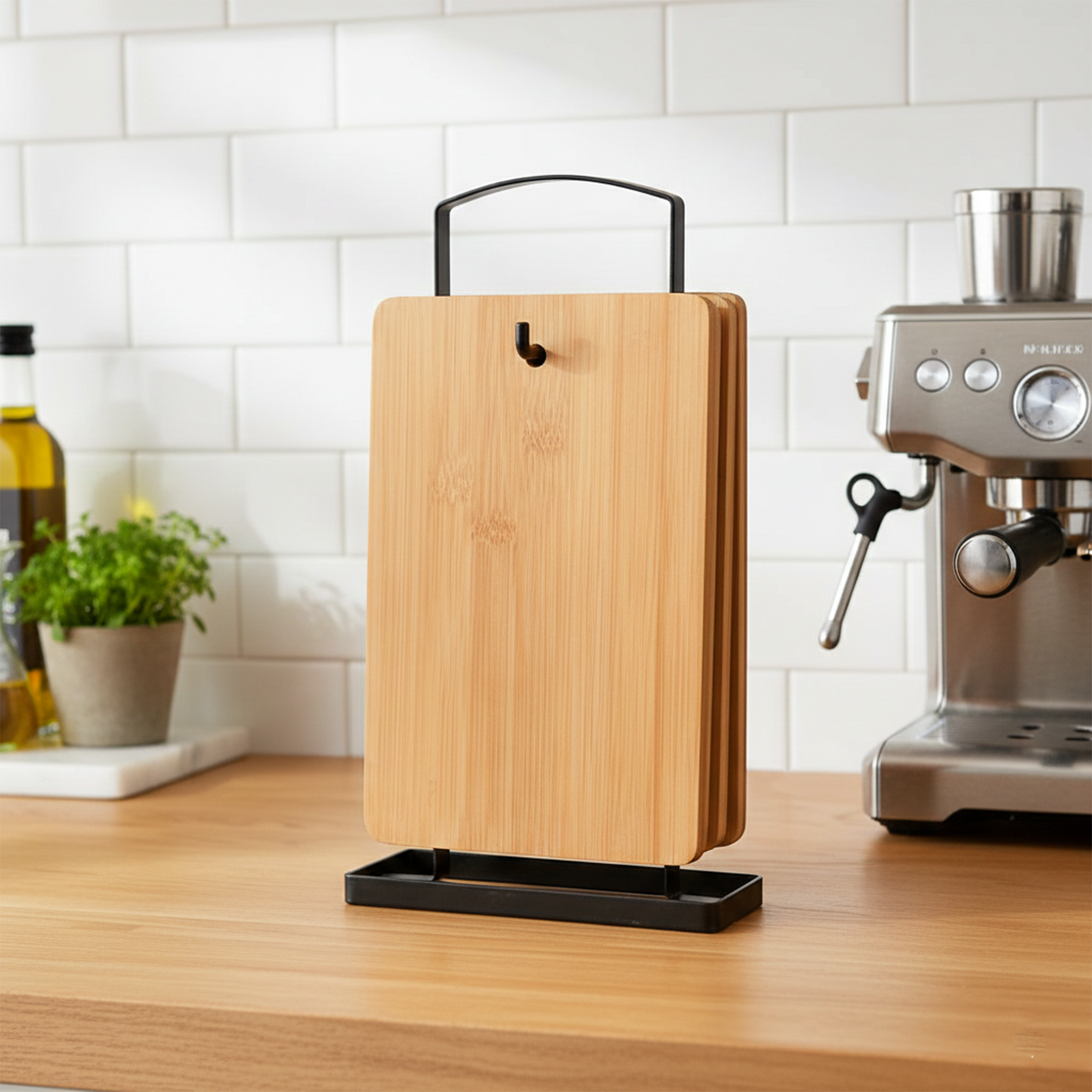 3 Cutting Board W/Holder