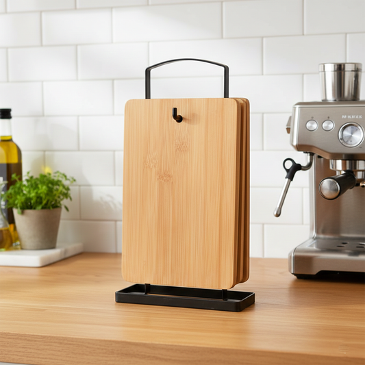 3 Cutting Board W/Holder