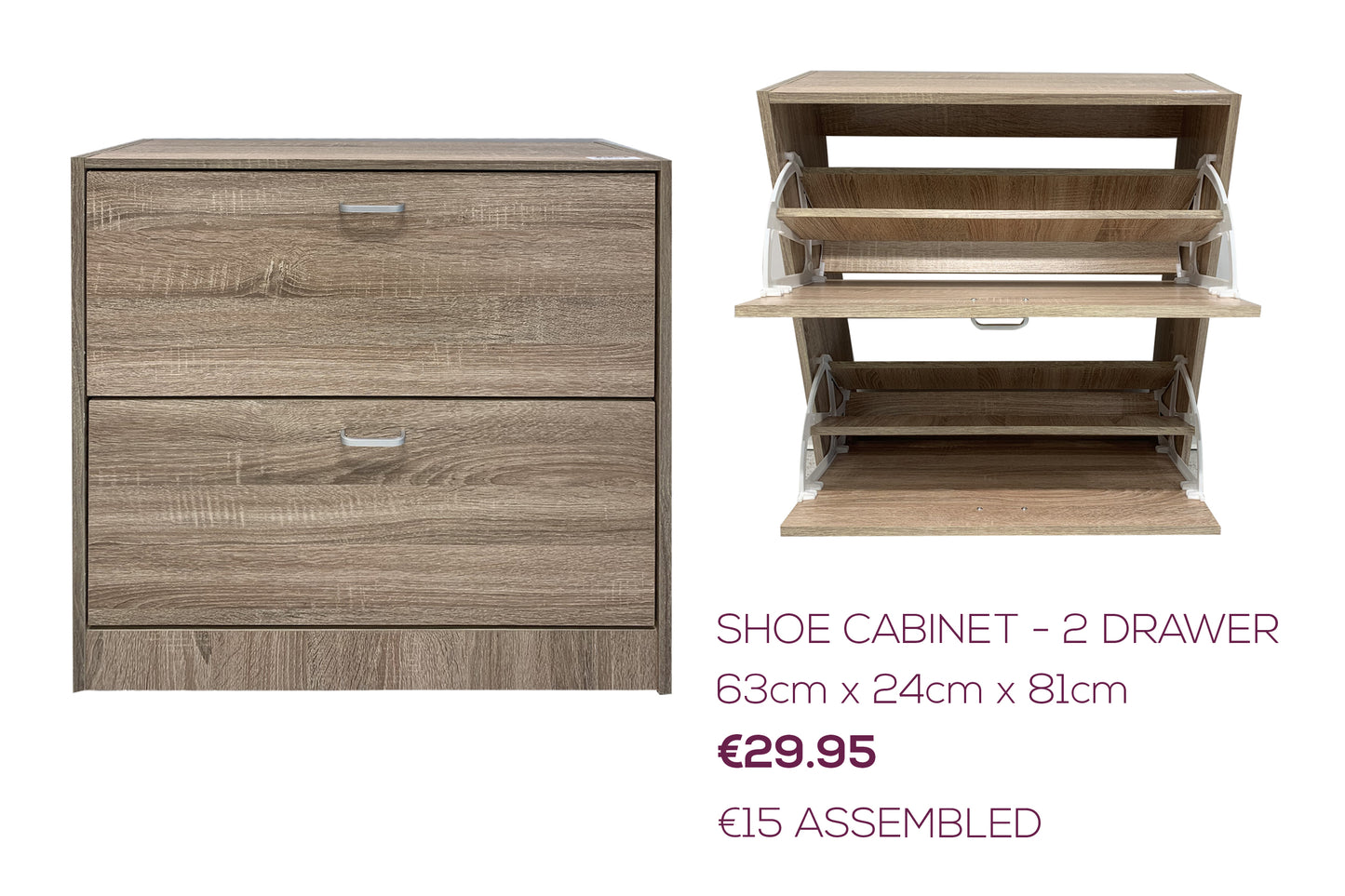 Shoe Cabinet-2 drawers