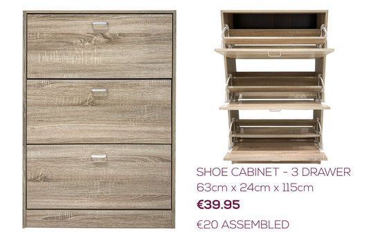 Shoe Cabinet-3 drawers